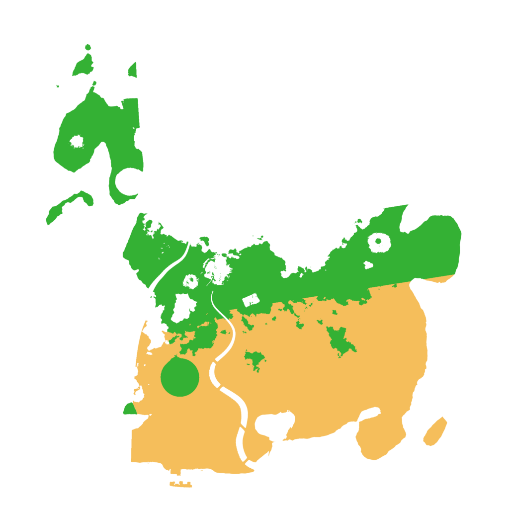 Biome Rust Map: Procedural Map, Size: 3500, Seed: 431973843