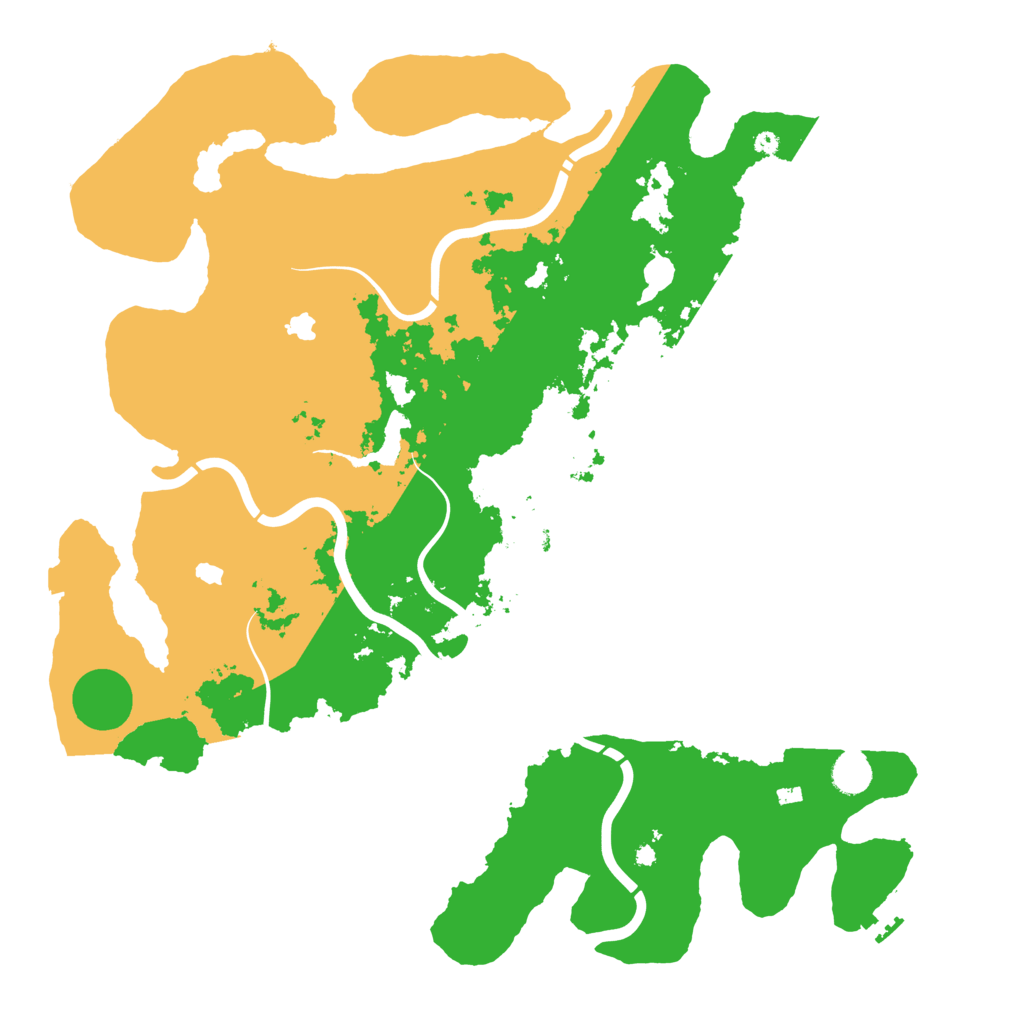 Biome Rust Map: Procedural Map, Size: 4500, Seed: 2023503639