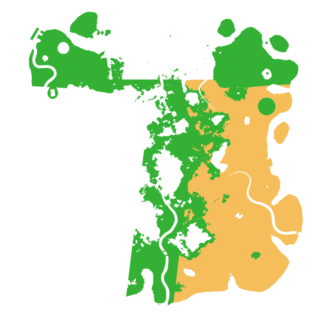 Biome Rust Map: Procedural Map, Size: 4800, Seed: 248102815