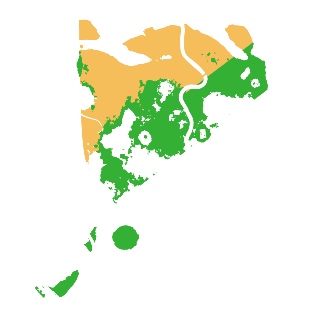 Biome Rust Map: Procedural Map, Size: 3500, Seed: 2072556037