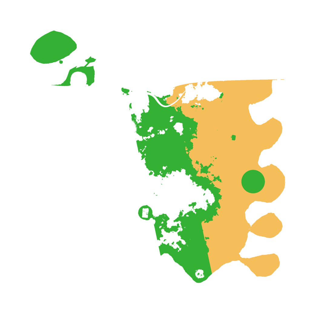 Biome Rust Map: Procedural Map, Size: 3500, Seed: 2024235303