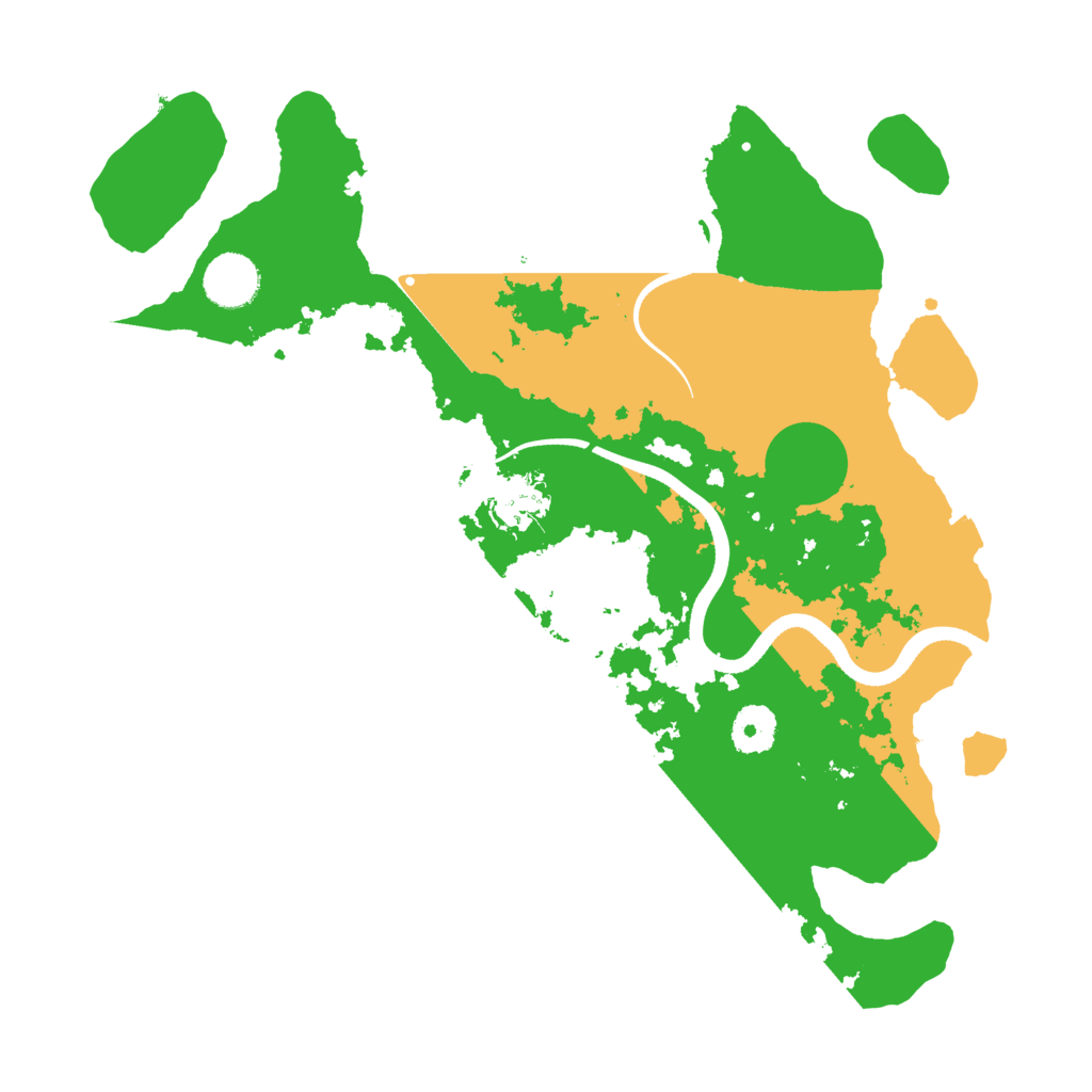 Biome Rust Map: Procedural Map, Size: 3500, Seed: 796224358