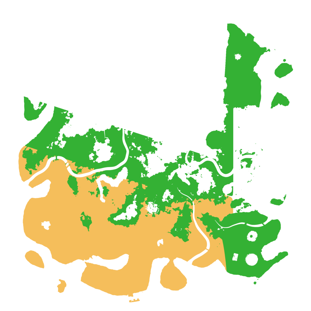 Biome Rust Map: Procedural Map, Size: 4500, Seed: 49494