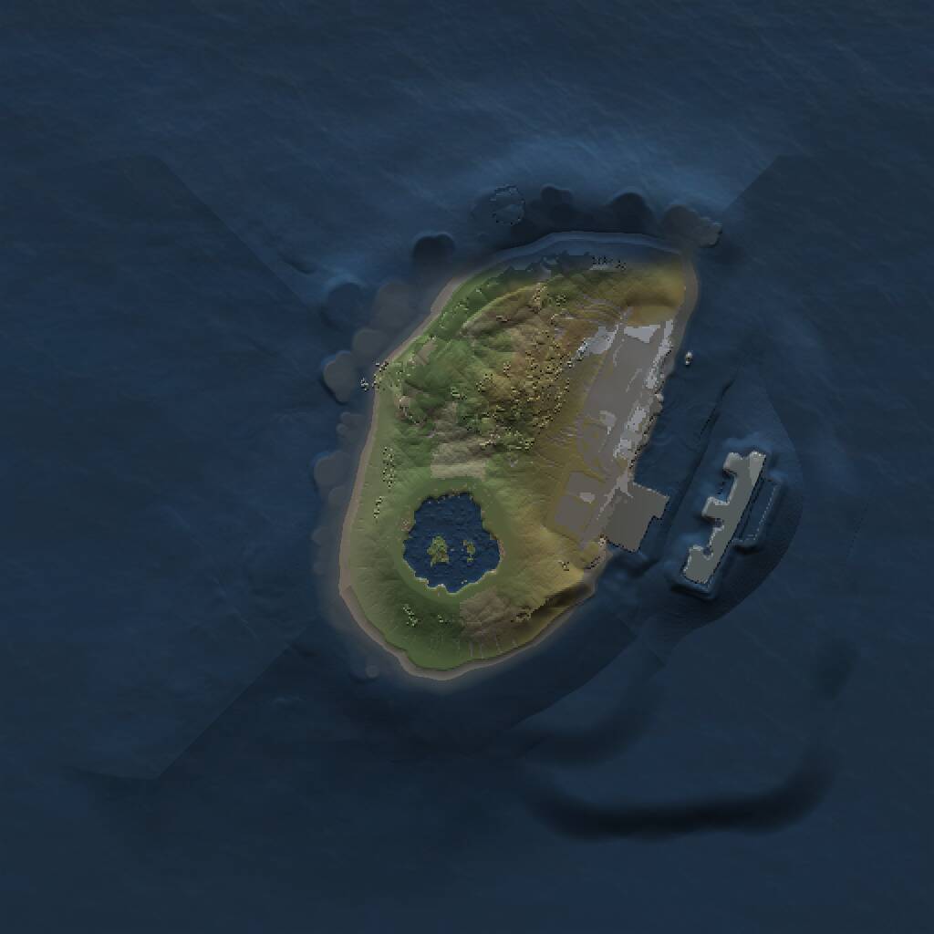 Rust Map: Procedural Map, Size: 1000, Seed: 1706550168, 2 Monuments