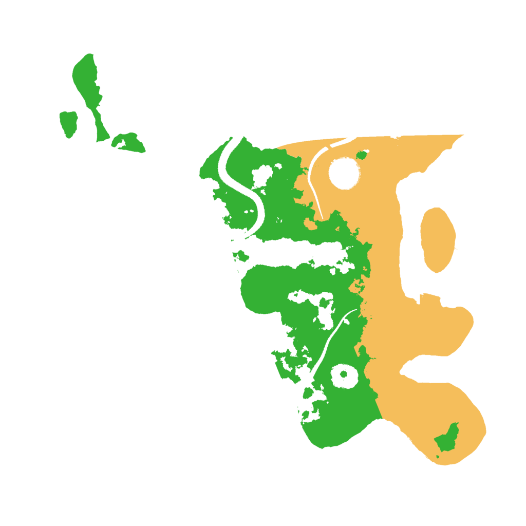 Biome Rust Map: Procedural Map, Size: 3000, Seed: 578338677