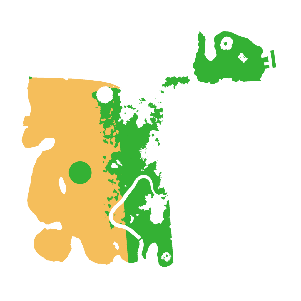 Biome Rust Map: Procedural Map, Size: 3500, Seed: 2025774831
