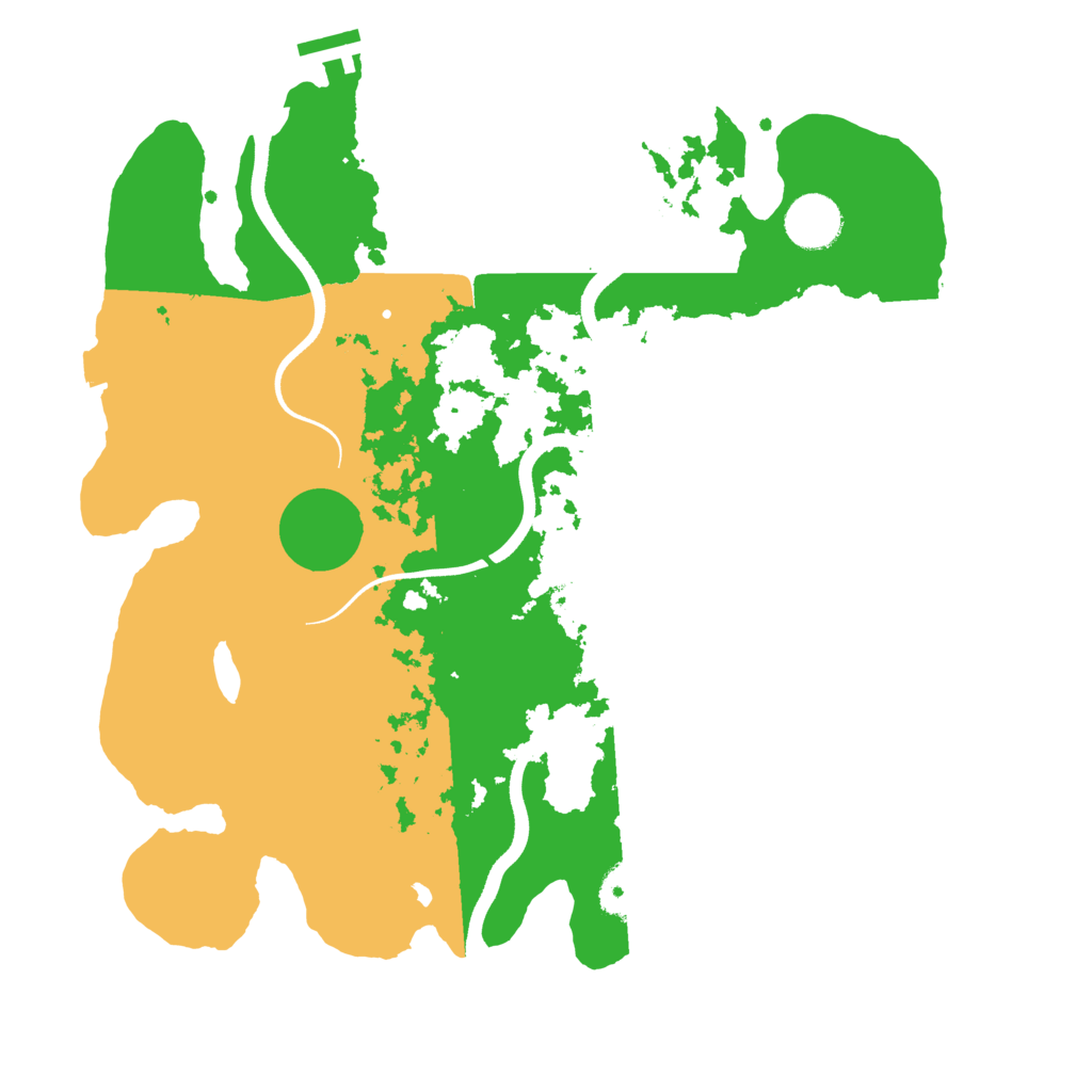 Biome Rust Map: Procedural Map, Size: 3500, Seed: 2025774831