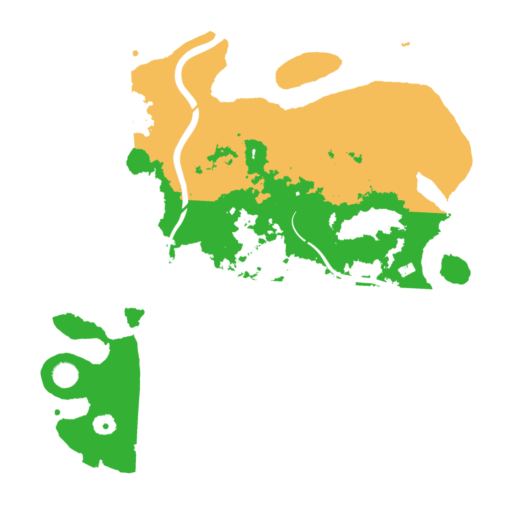 Biome Rust Map: Procedural Map, Size: 3500, Seed: 323729727