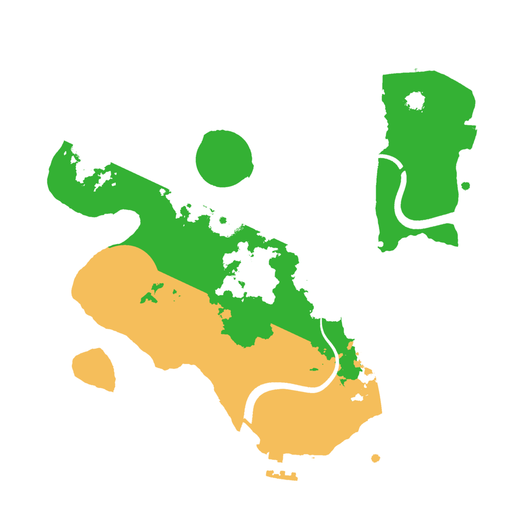 Biome Rust Map: Procedural Map, Size: 2500, Seed: 622707043