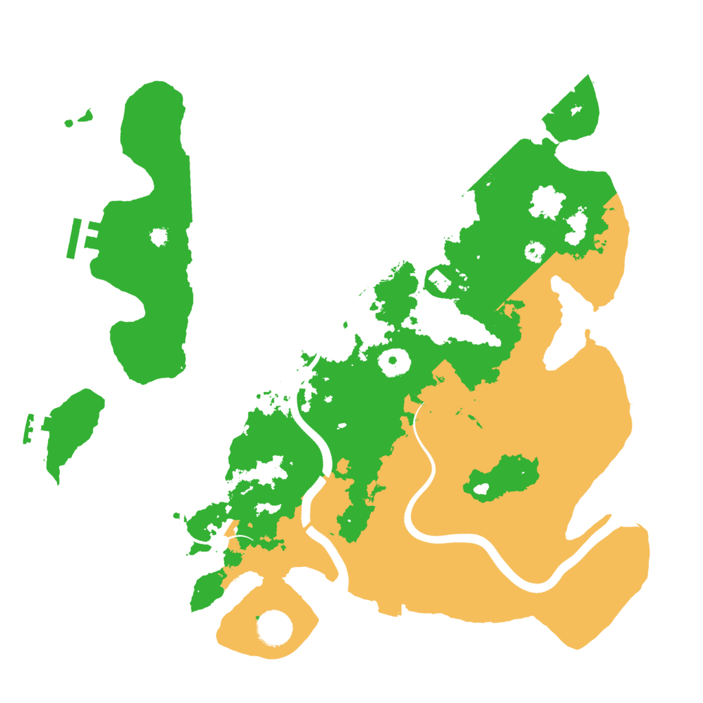 Biome Rust Map: Procedural Map, Size: 3500, Seed: 185086672