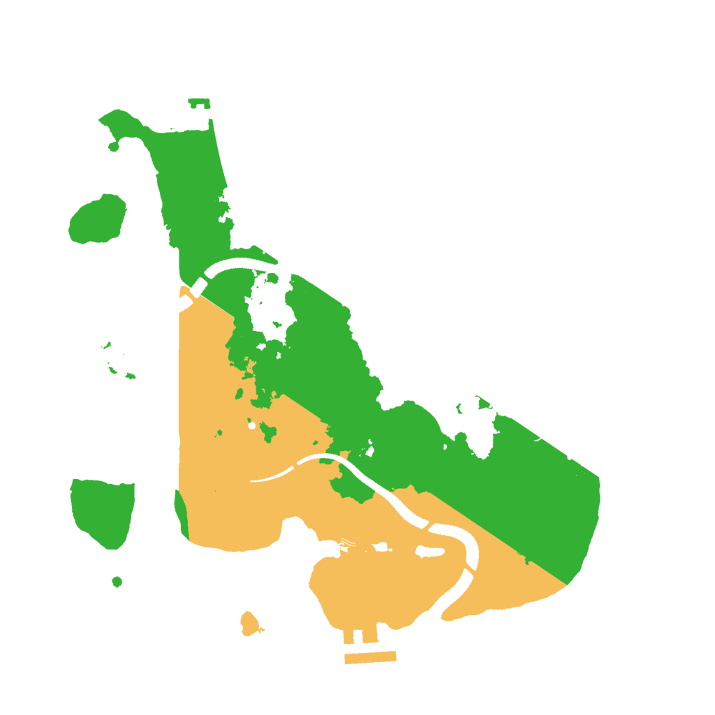 Biome Rust Map: Procedural Map, Size: 2800, Seed: 10381215