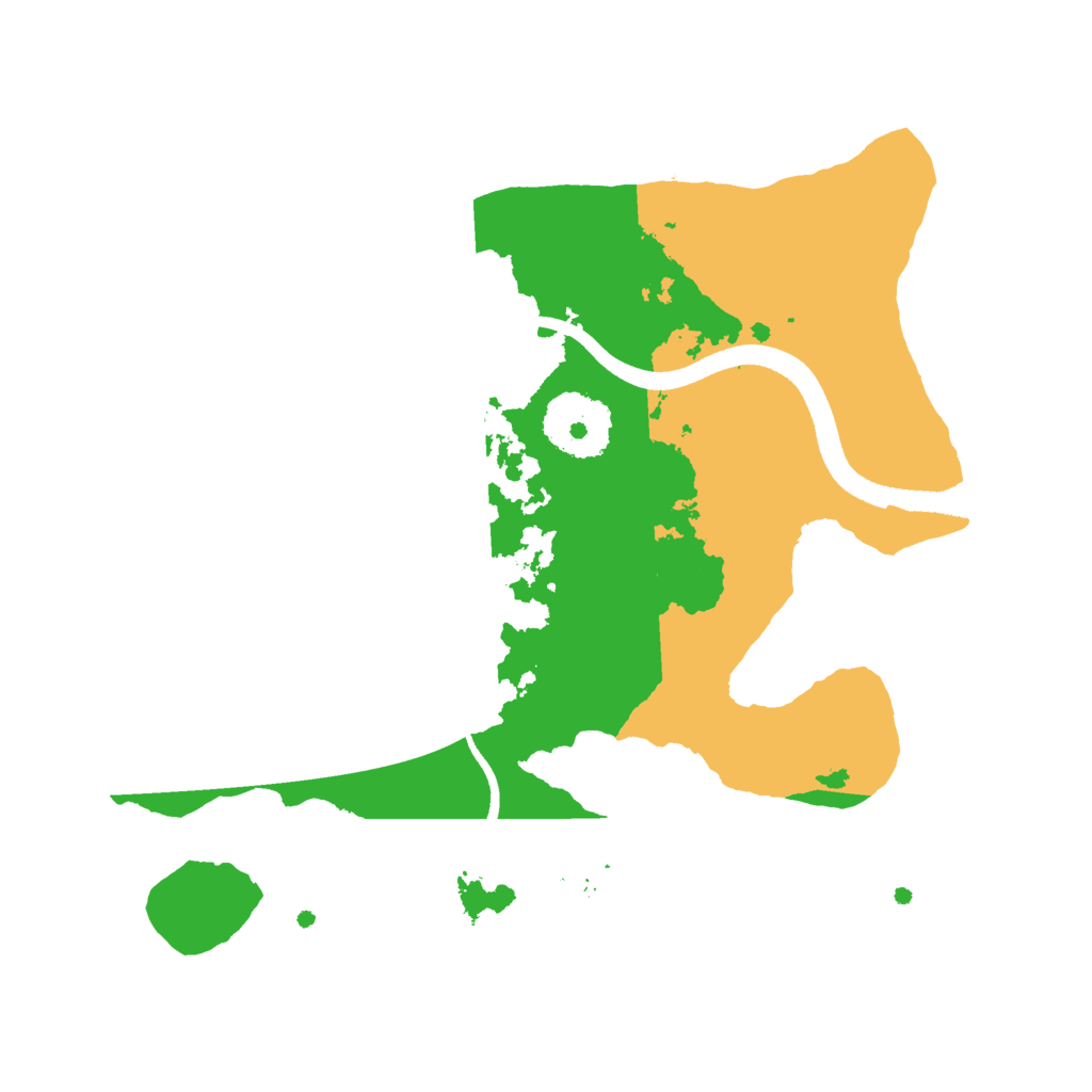 Biome Rust Map: Procedural Map, Size: 2500, Seed: 1927197537