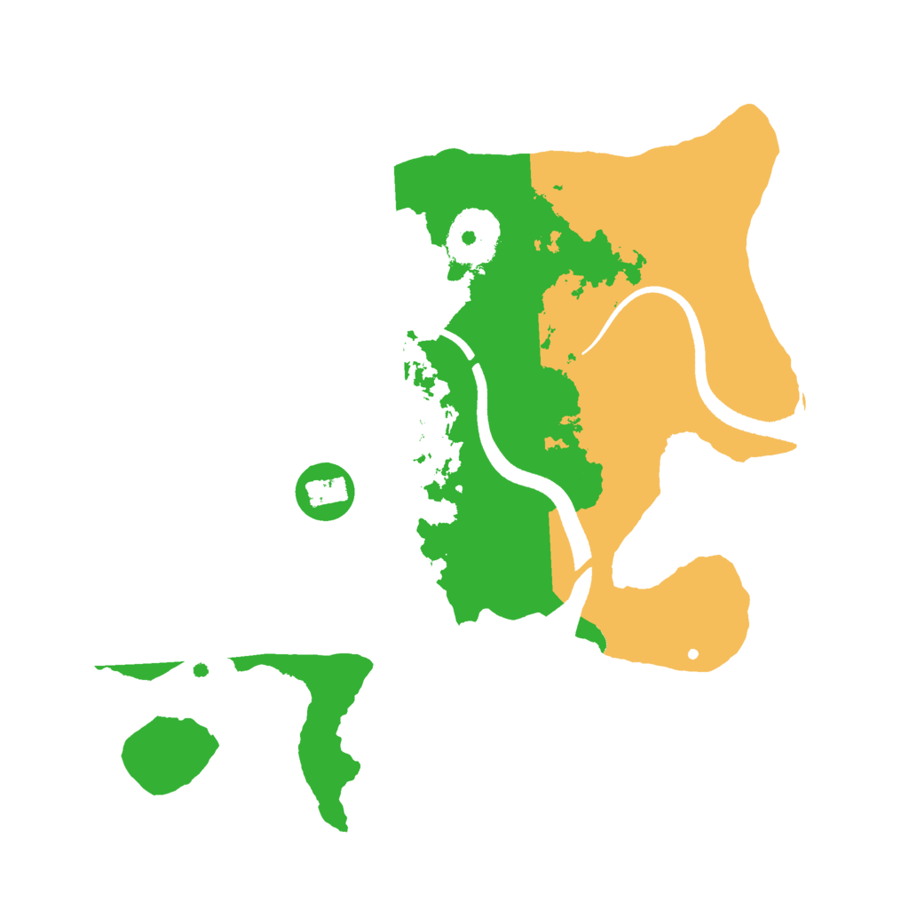 Biome Rust Map: Procedural Map, Size: 2500, Seed: 1927197537