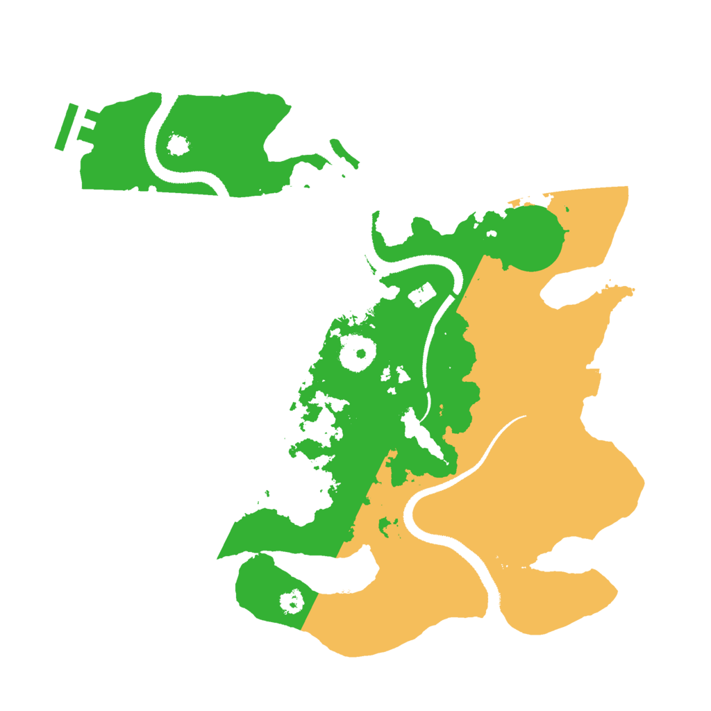 Biome Rust Map: Procedural Map, Size: 3000, Seed: 19877453