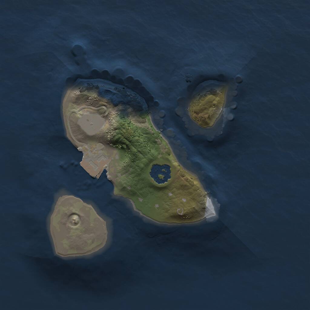 Rust Map: Procedural Map, Size: 1500, Seed: 113, 1 Monuments