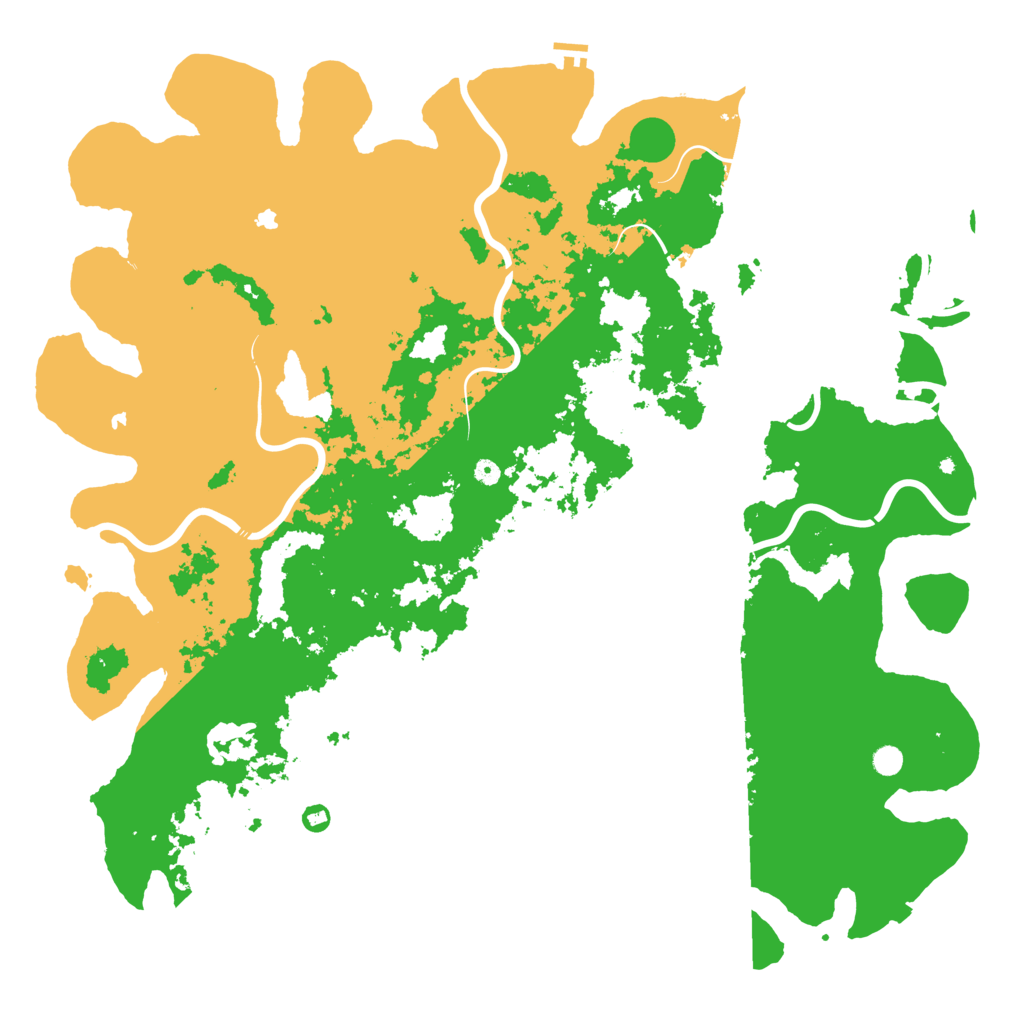 Biome Rust Map: Procedural Map, Size: 6000, Seed: 39762