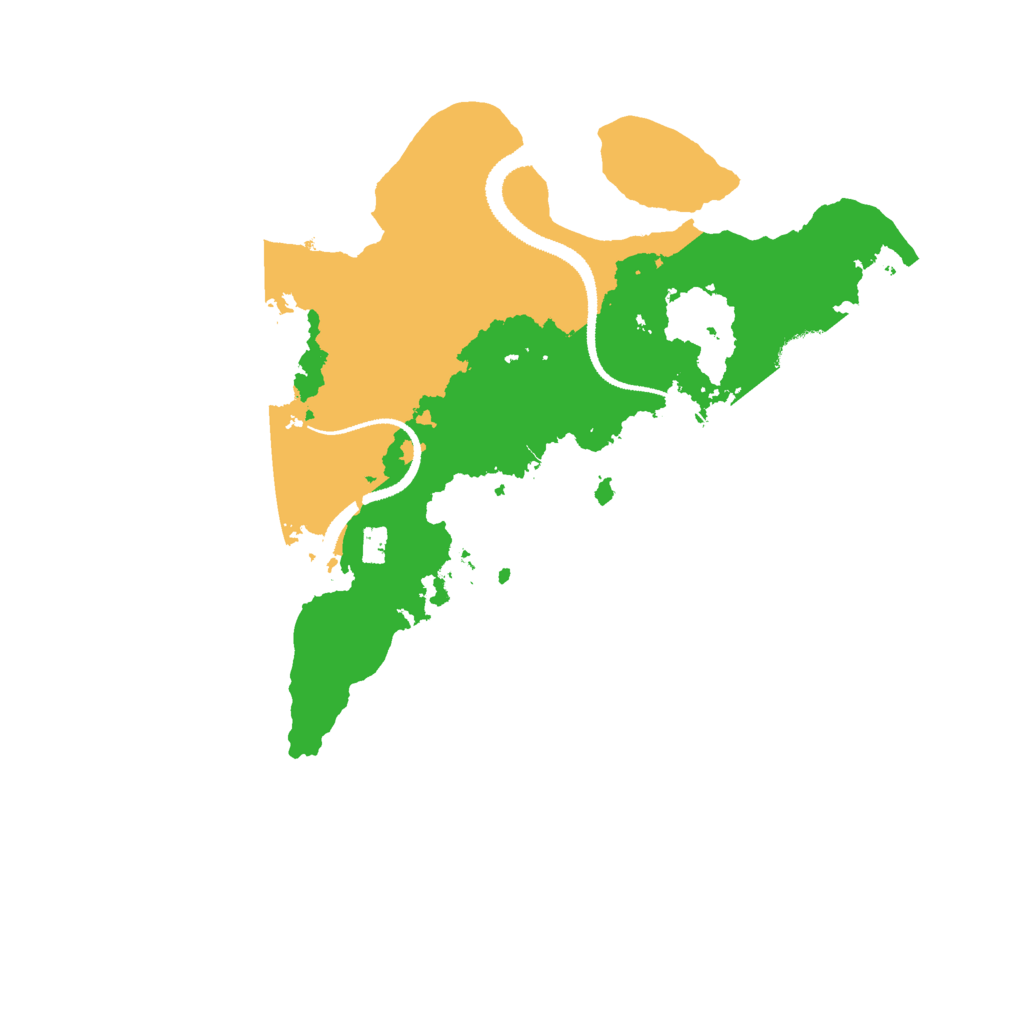 Biome Rust Map: Procedural Map, Size: 3000, Seed: 290989