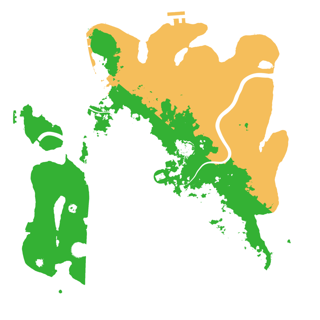 Biome Rust Map: Procedural Map, Size: 3700, Seed: 1196217788
