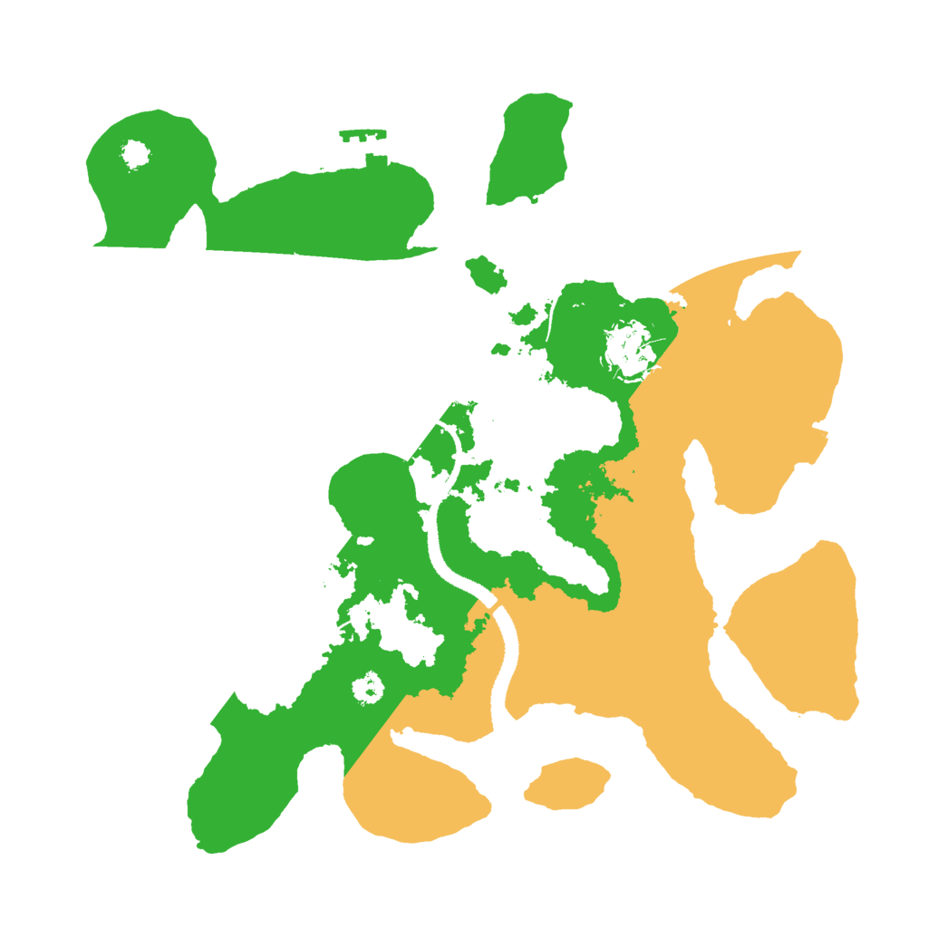 Biome Rust Map: Procedural Map, Size: 3000, Seed: 1292203438