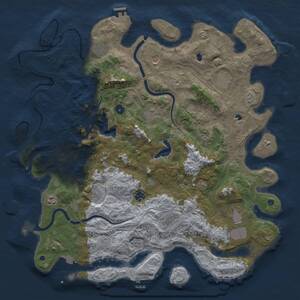 Thumbnail Rust Map: Procedural Map, Size: 4800, Seed: 543373376, 17 Monuments