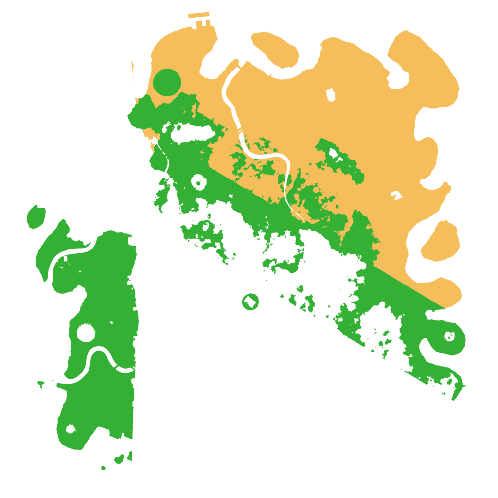 Biome Rust Map: Procedural Map, Size: 4800, Seed: 543373376