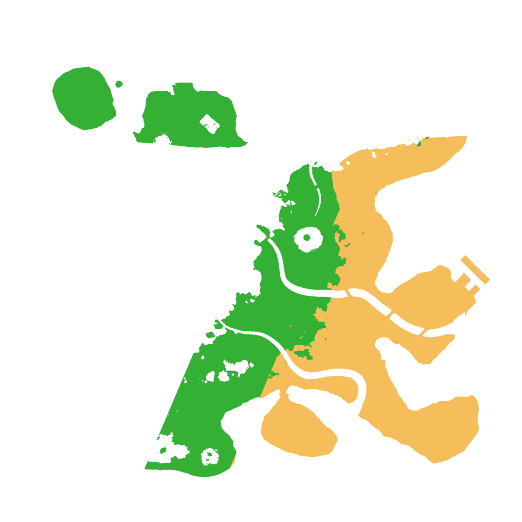 Biome Rust Map: Procedural Map, Size: 3000, Seed: 224634029