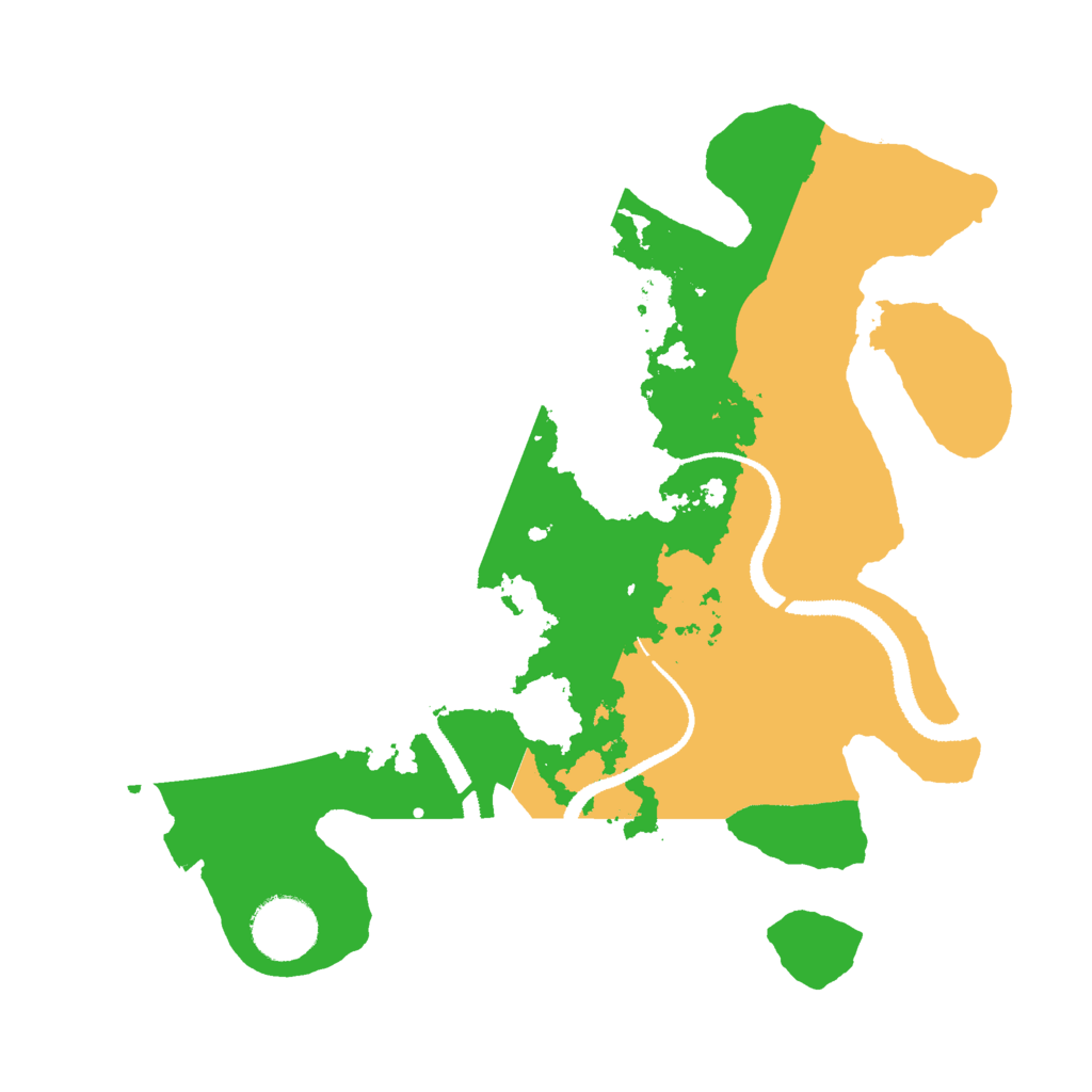 Biome Rust Map: Procedural Map, Size: 3000, Seed: 8410257