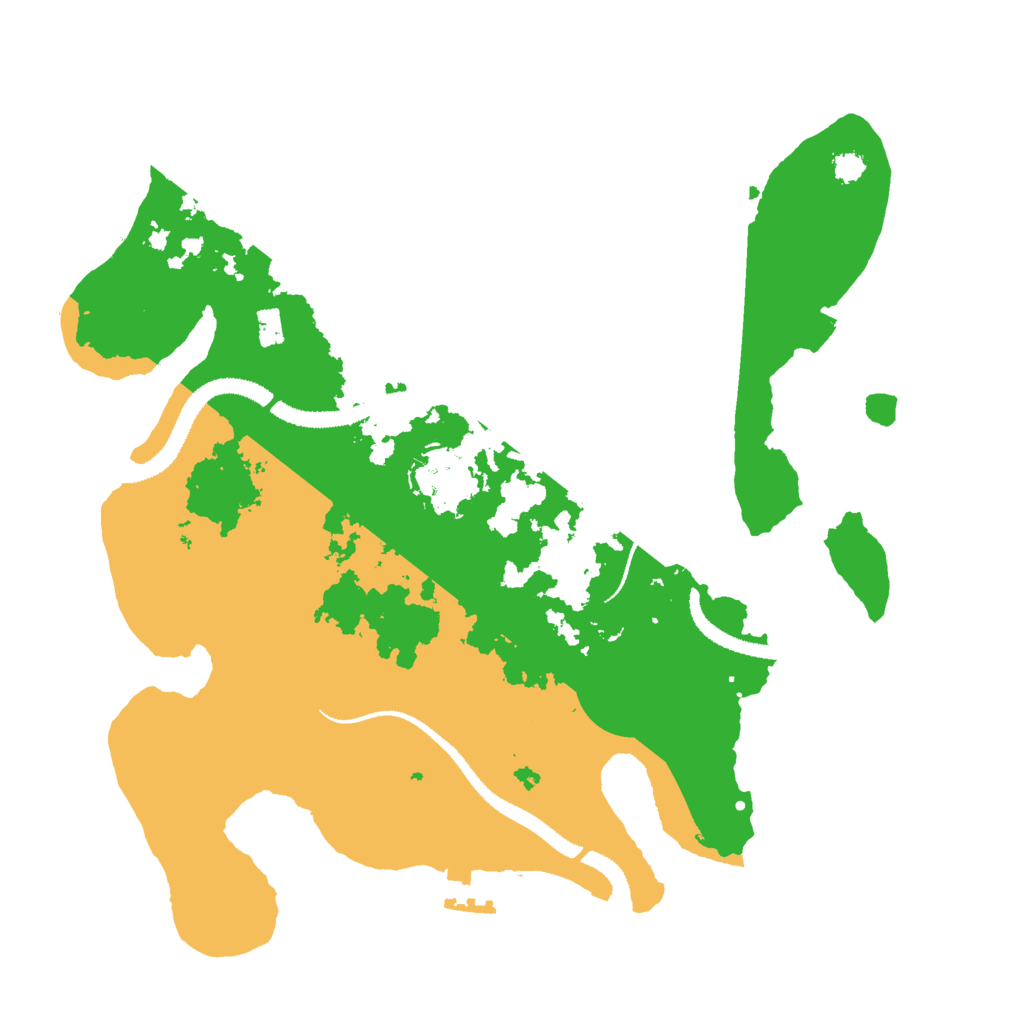 Biome Rust Map: Procedural Map, Size: 3000, Seed: 661723