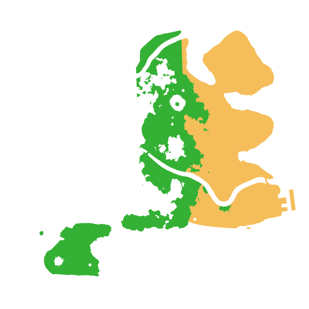 Biome Rust Map: Procedural Map, Size: 3000, Seed: 1160