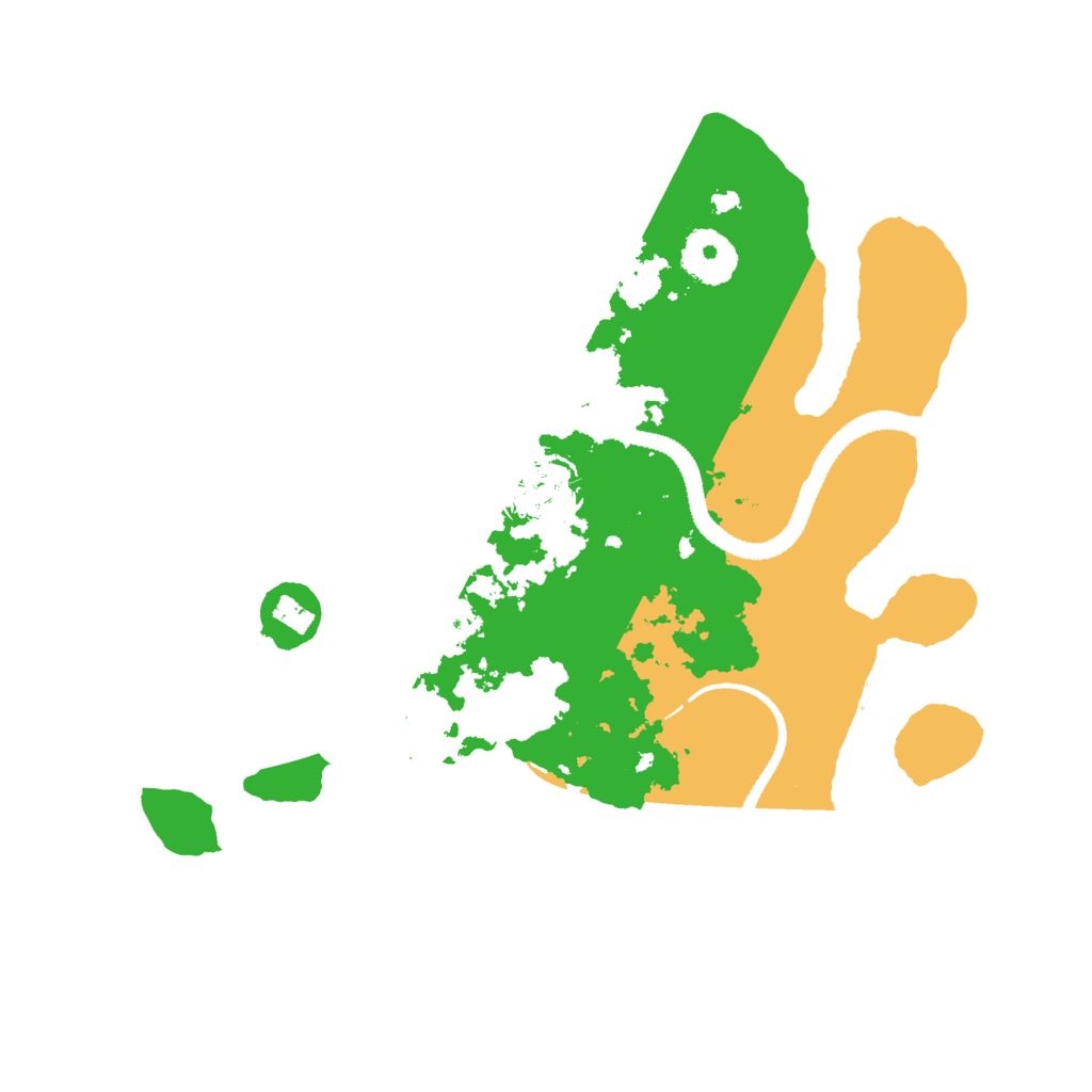 Biome Rust Map: Procedural Map, Size: 3000, Seed: 4172