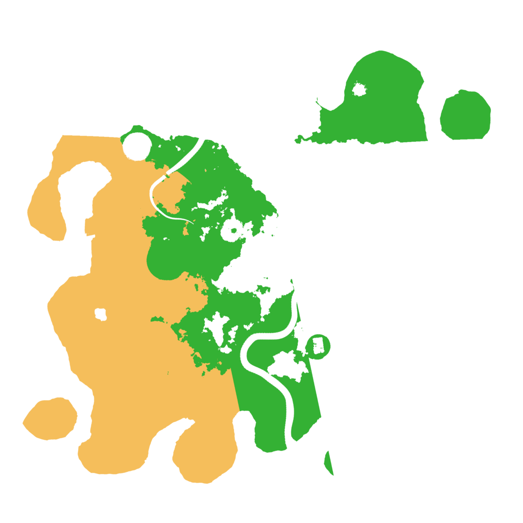 Biome Rust Map: Procedural Map, Size: 3500, Seed: 563440063