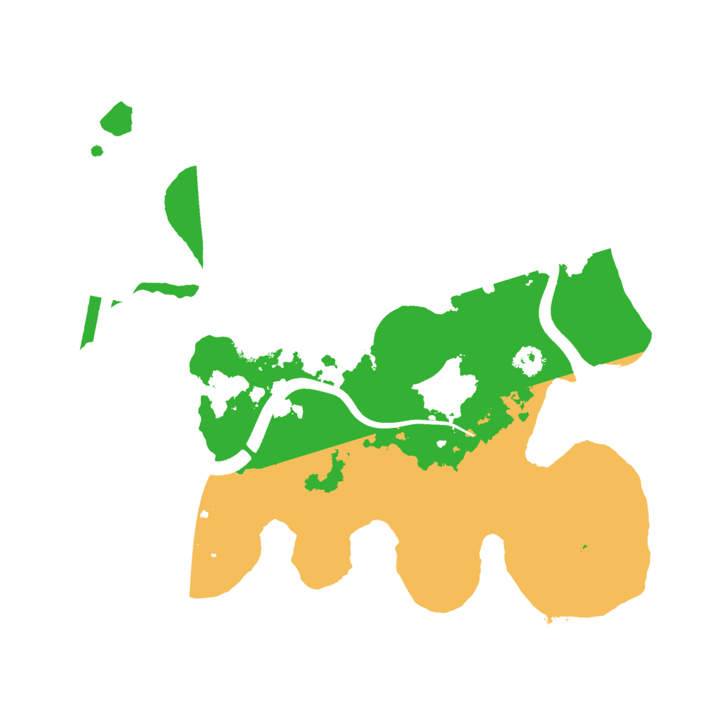 Biome Rust Map: Procedural Map, Size: 2500, Seed: 1232569333