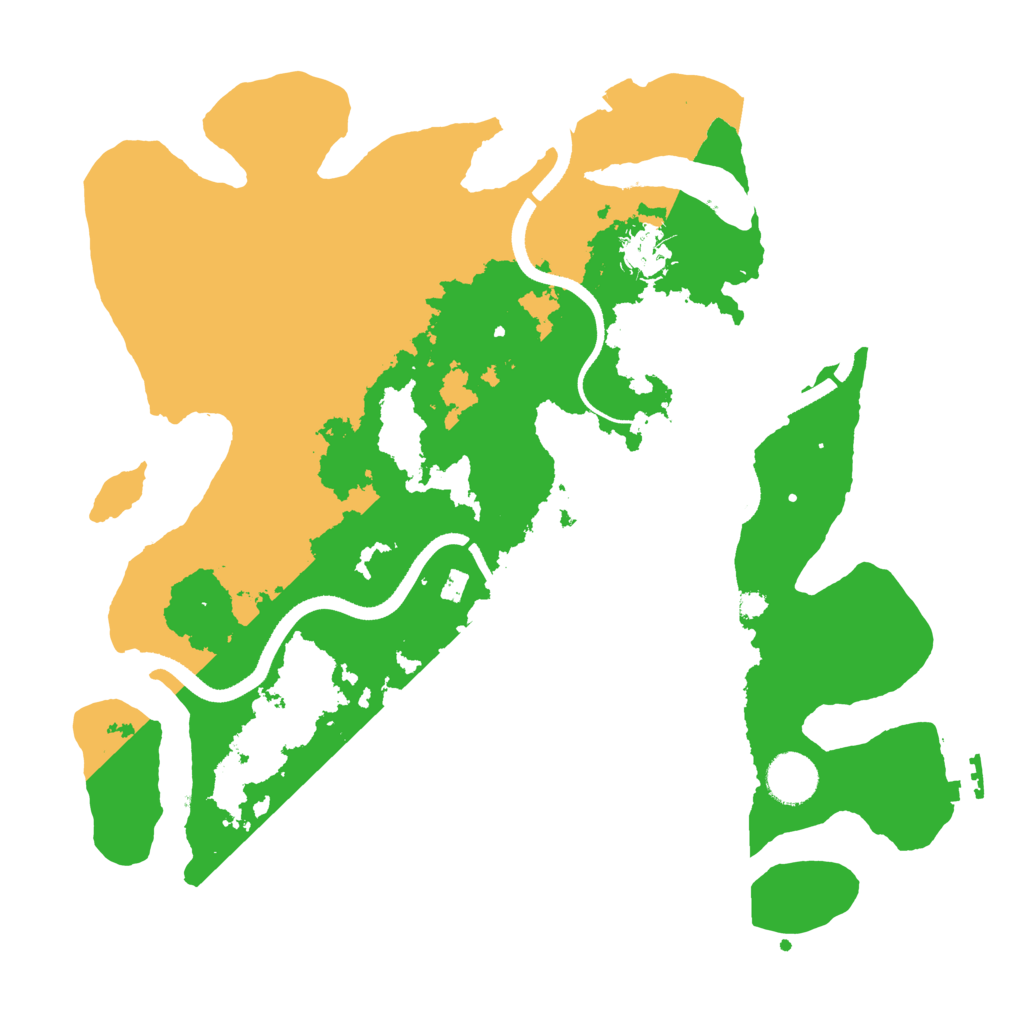 Biome Rust Map: Procedural Map, Size: 3500, Seed: 2128995510
