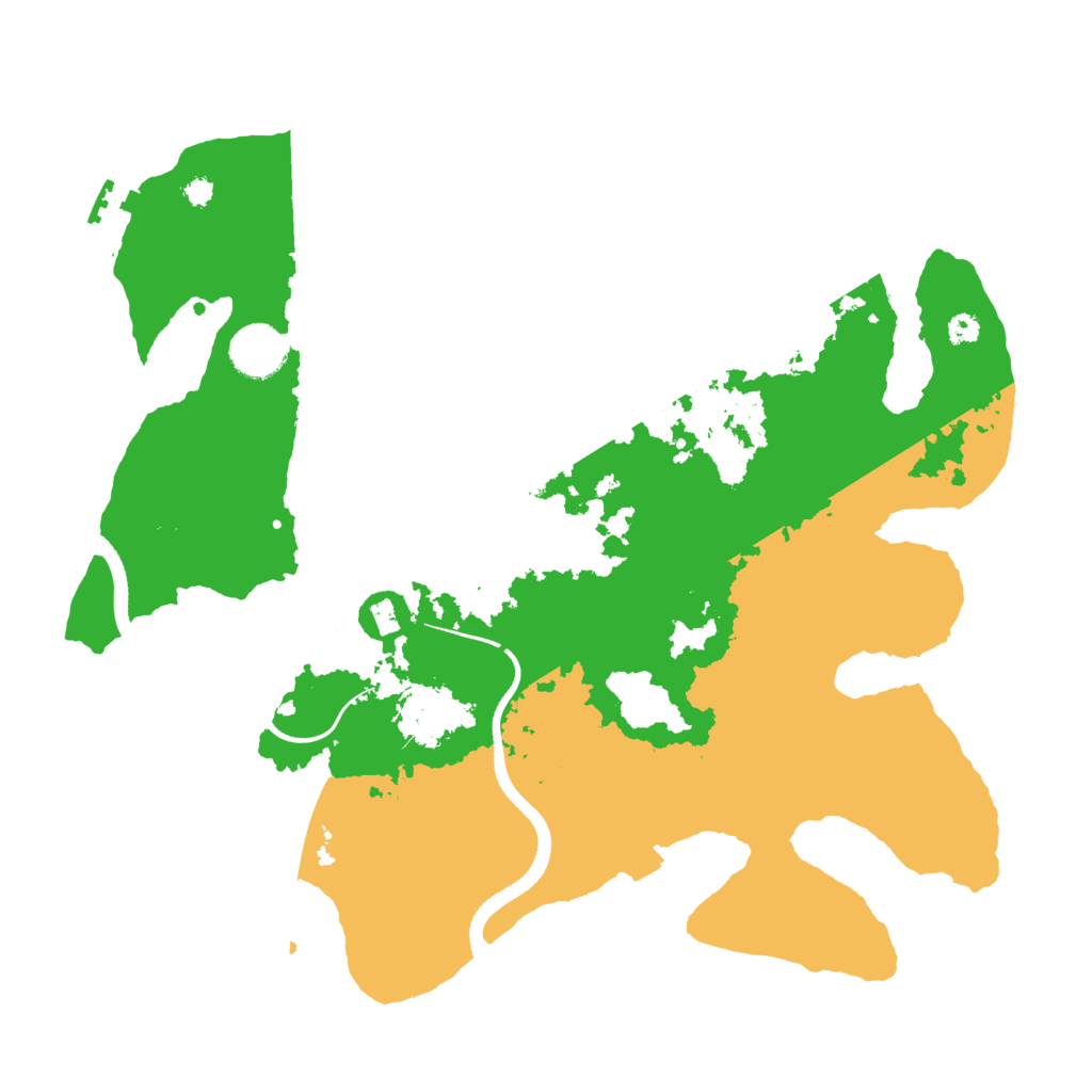 Biome Rust Map: Procedural Map, Size: 3500, Seed: 255335772