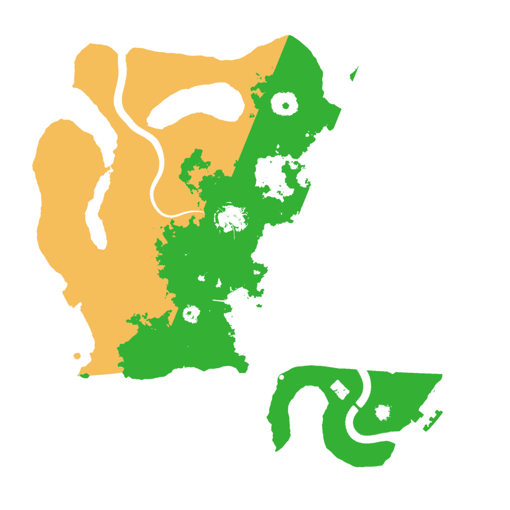 Biome Rust Map: Procedural Map, Size: 3000, Seed: 21333