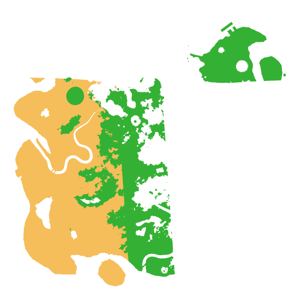 Biome Rust Map: Procedural Map, Size: 4500, Seed: 517081415