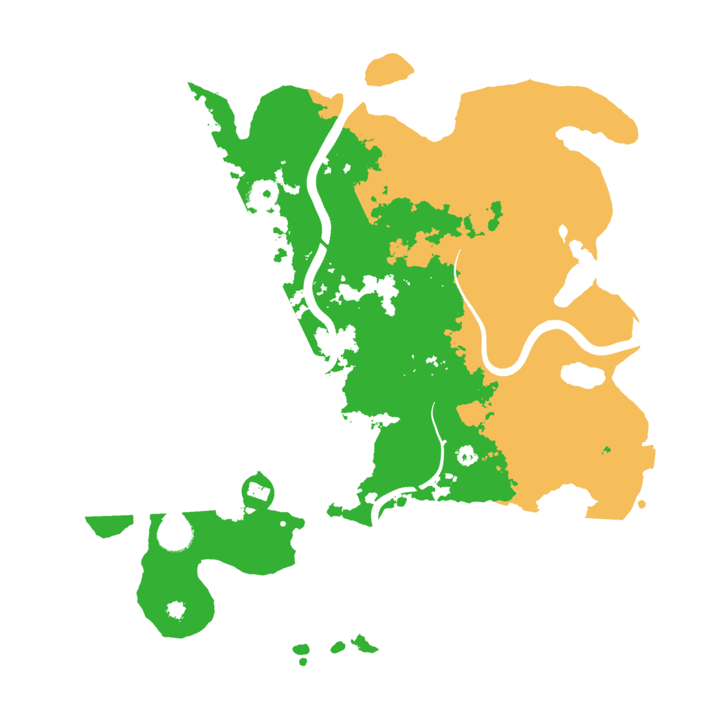 Biome Rust Map: Procedural Map, Size: 3500, Seed: 968229616