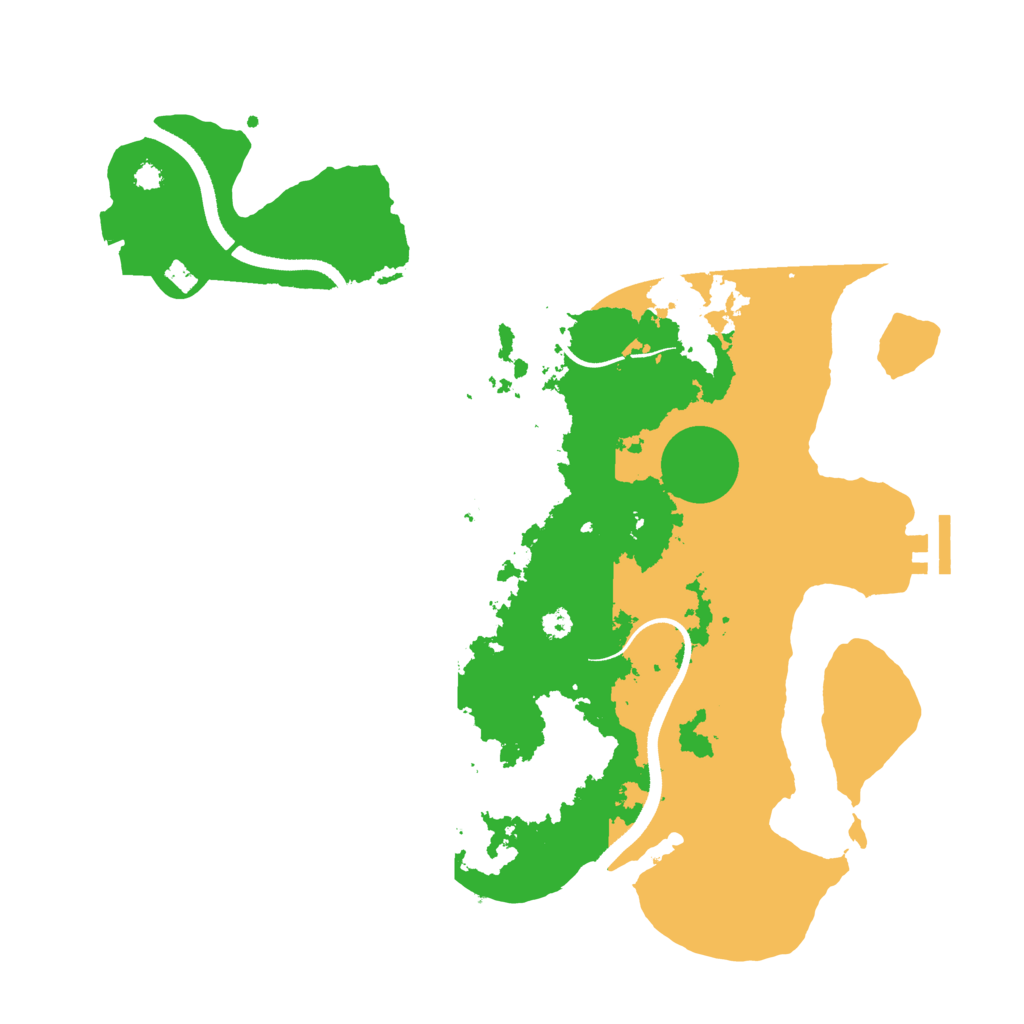 Biome Rust Map: Procedural Map, Size: 3500, Seed: 992770615