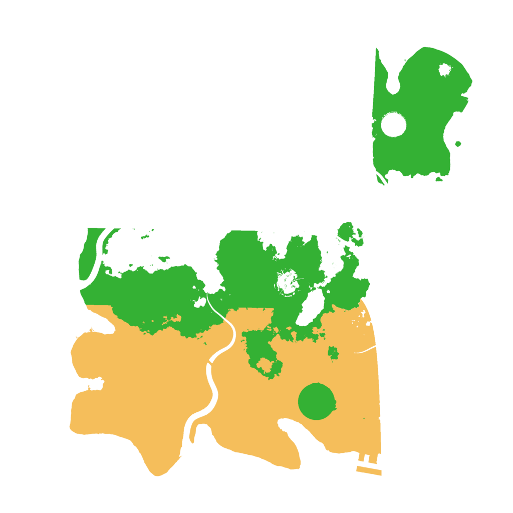 Biome Rust Map: Procedural Map, Size: 3700, Seed: 618906626
