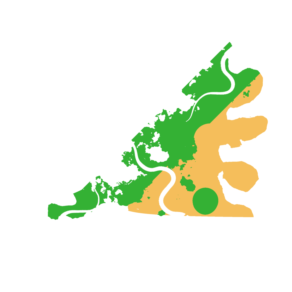 Biome Rust Map: Procedural Map, Size: 3000, Seed: 940747792