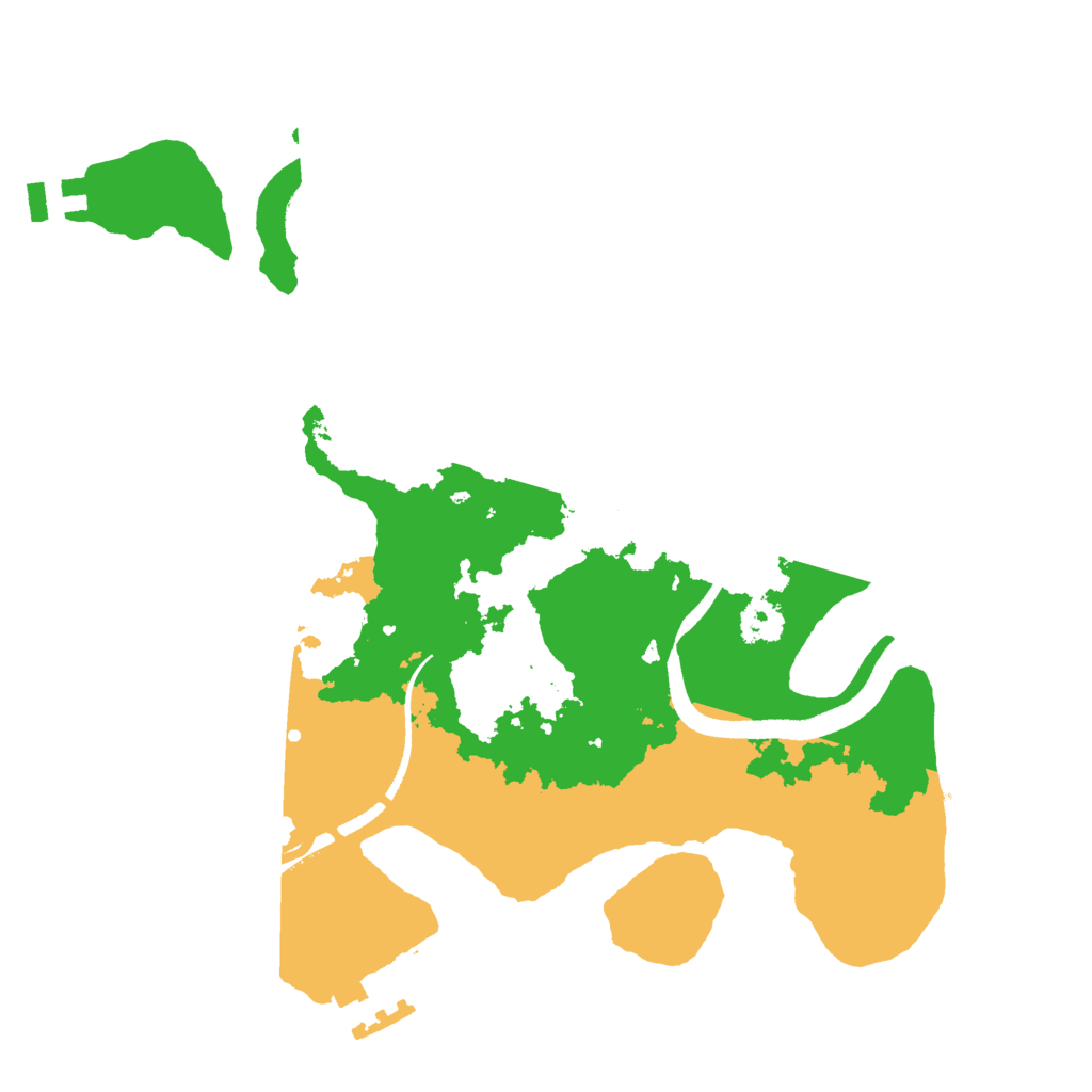 Biome Rust Map: Procedural Map, Size: 2500, Seed: 966663131