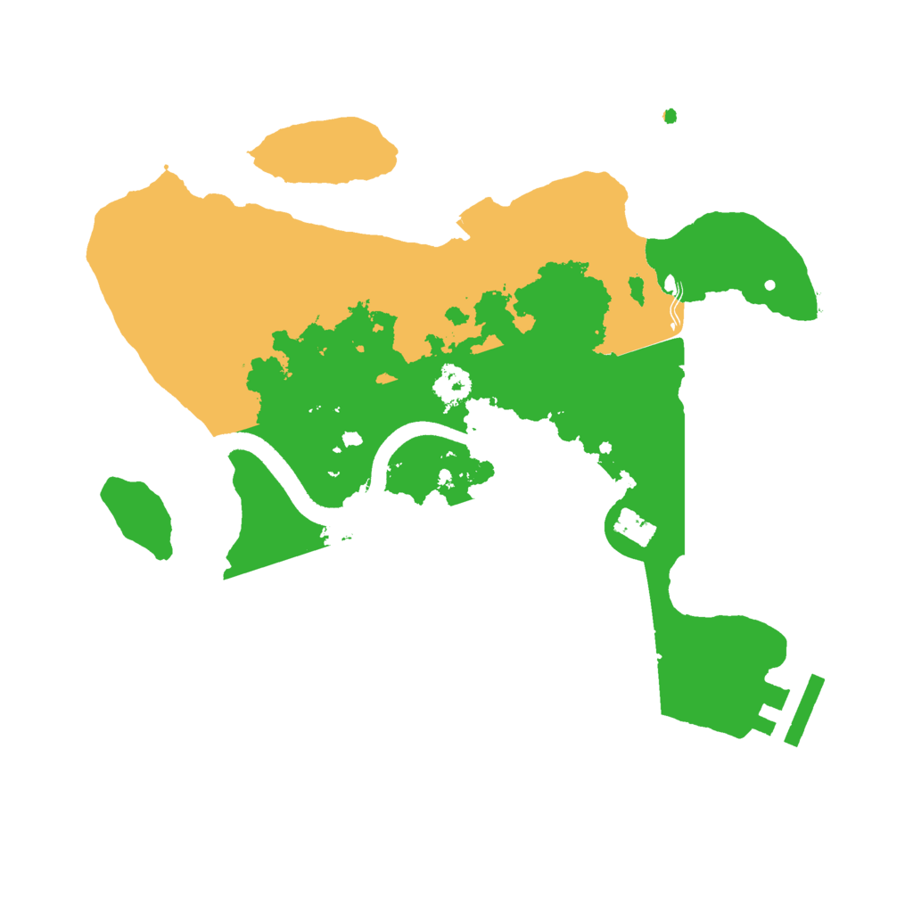 Biome Rust Map: Procedural Map, Size: 2500, Seed: 1987144