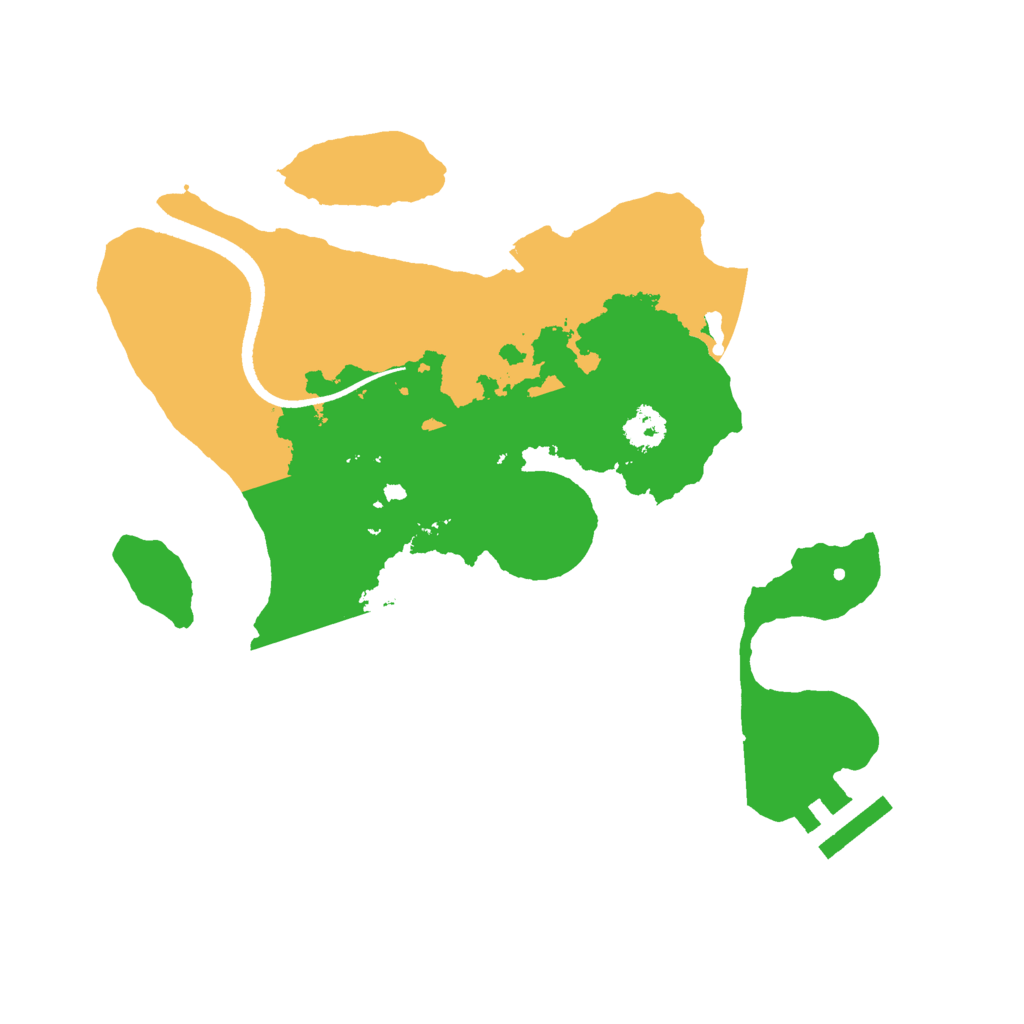 Biome Rust Map: Procedural Map, Size: 2500, Seed: 1987144
