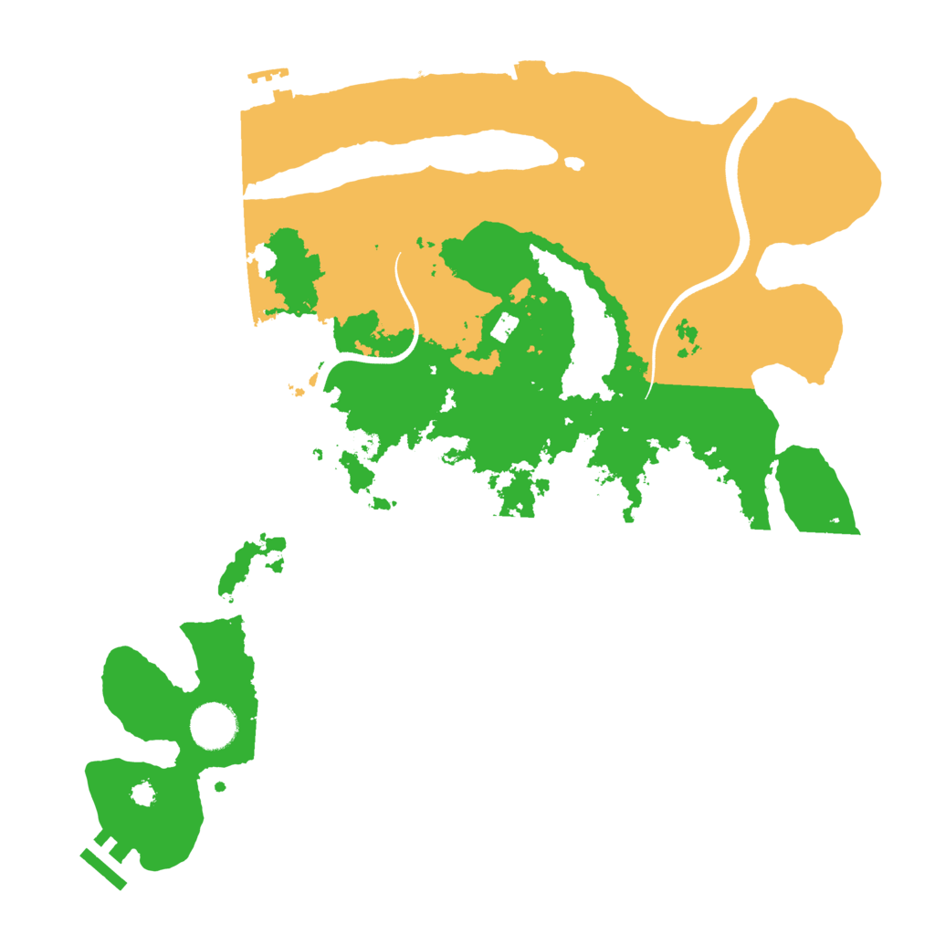 Biome Rust Map: Procedural Map, Size: 3500, Seed: 1207180690