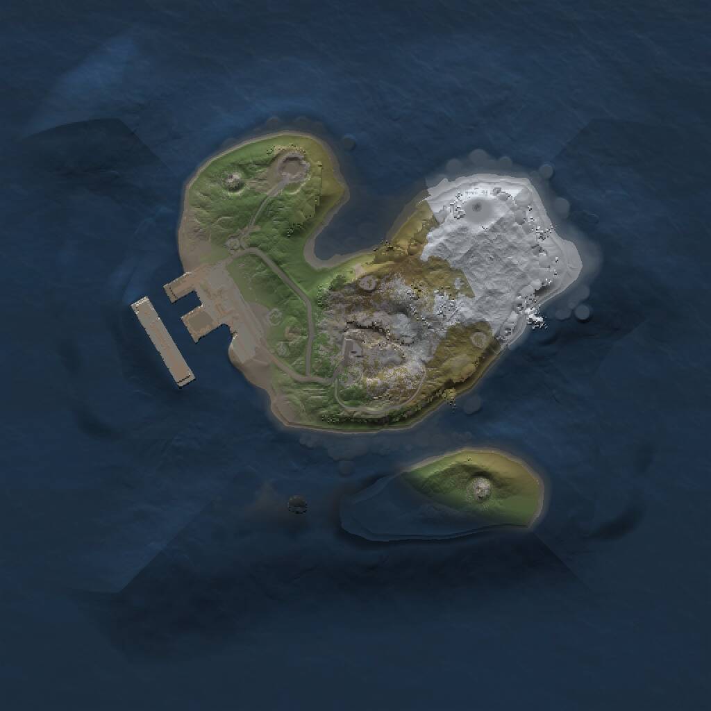 Rust Map: Procedural Map, Size: 1500, Seed: 873119196, 2 Monuments