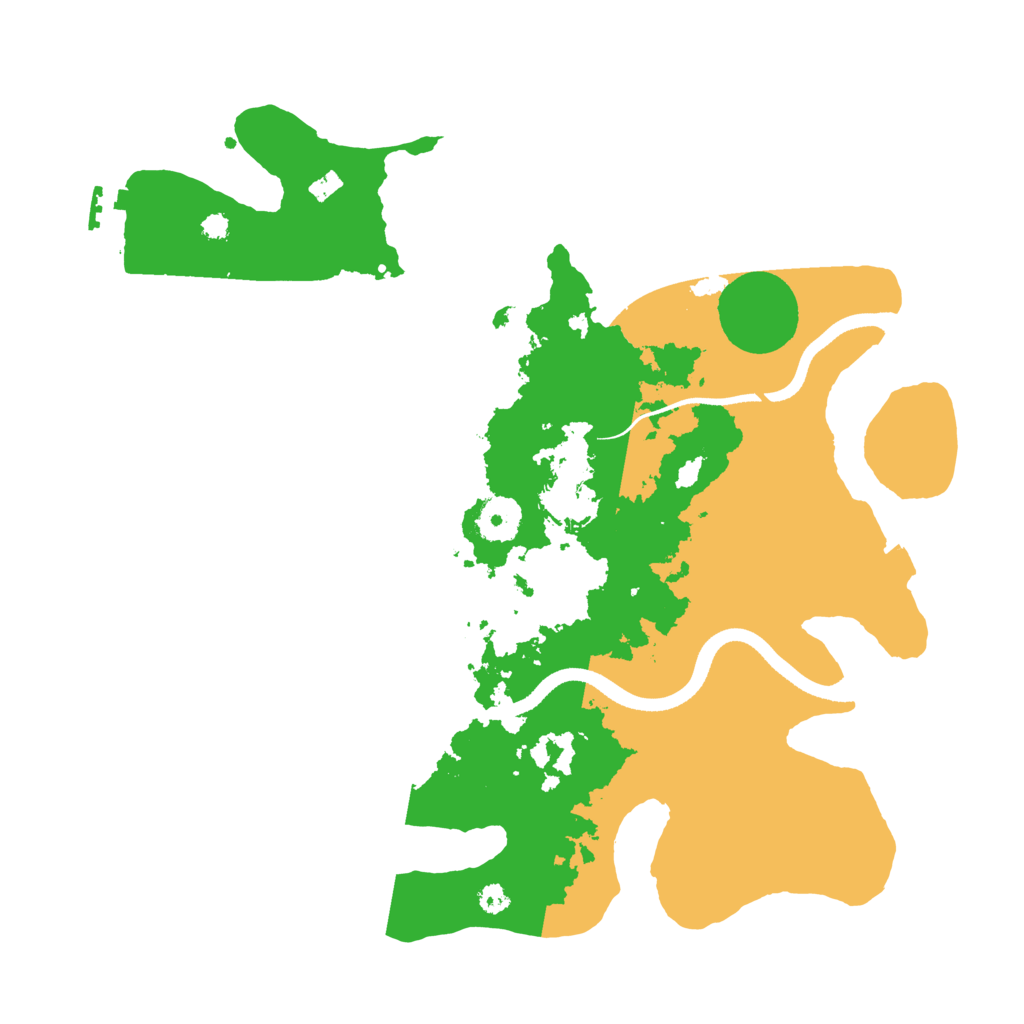 Biome Rust Map: Procedural Map, Size: 3500, Seed: 1233607346