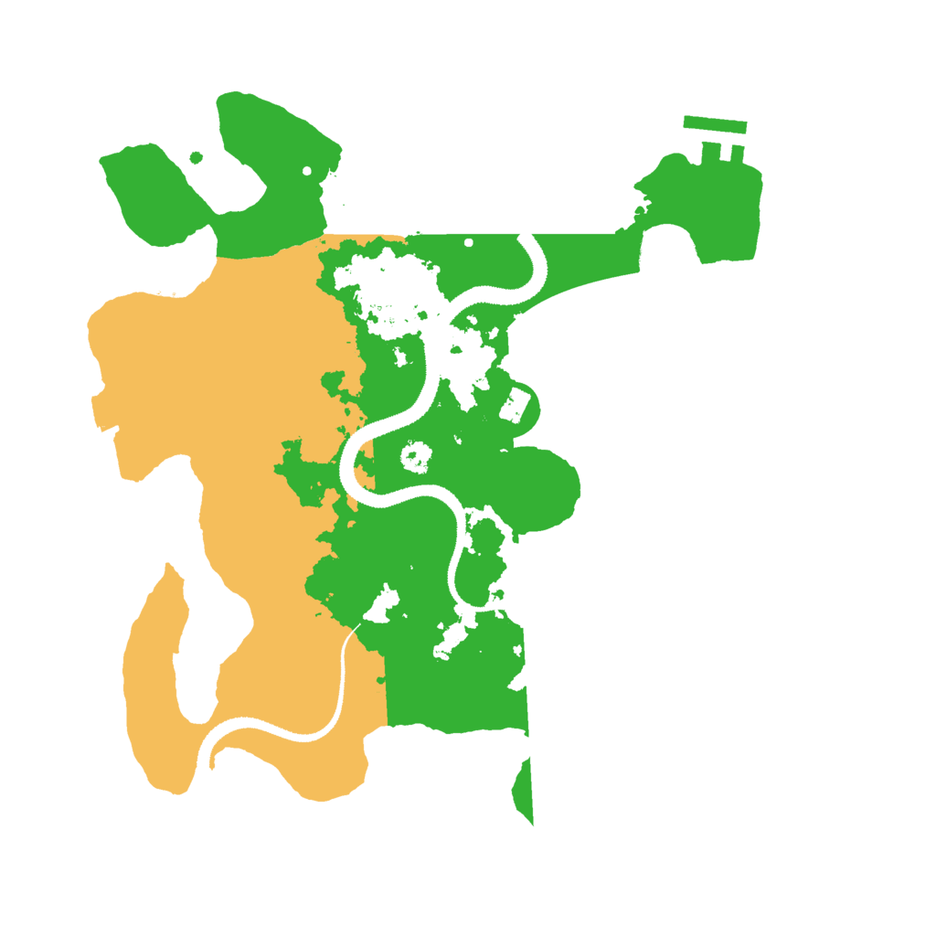Biome Rust Map: Procedural Map, Size: 3000, Seed: 979717516