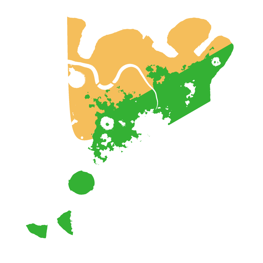 Biome Rust Map: Procedural Map, Size: 3000, Seed: 25345