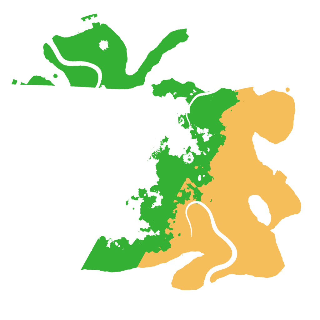 Biome Rust Map: Procedural Map, Size: 3000, Seed: 56625