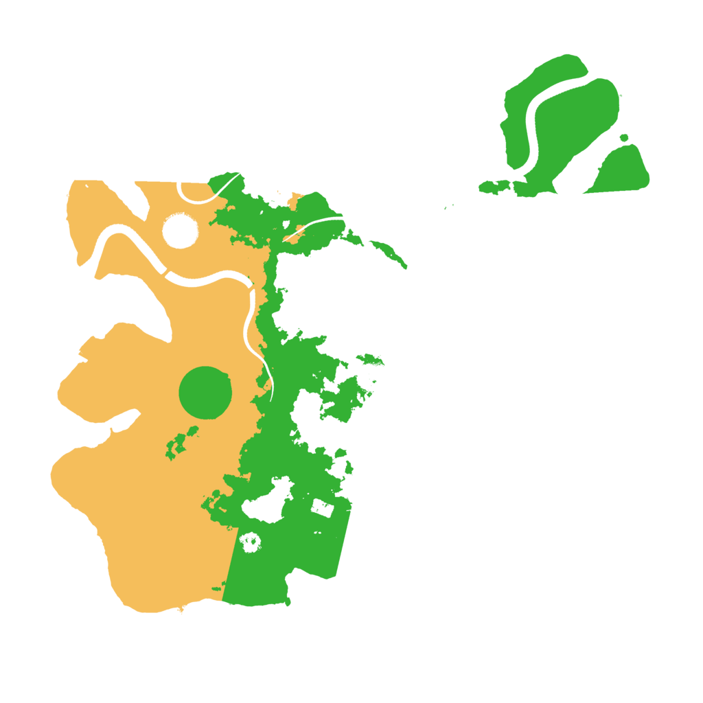 Biome Rust Map: Procedural Map, Size: 3500, Seed: 2101222974